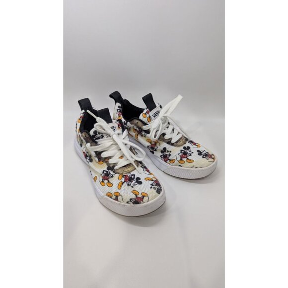 Vans x Disney White Mickey Mouse Lace-Up Sneakers - Picture 1 of 5